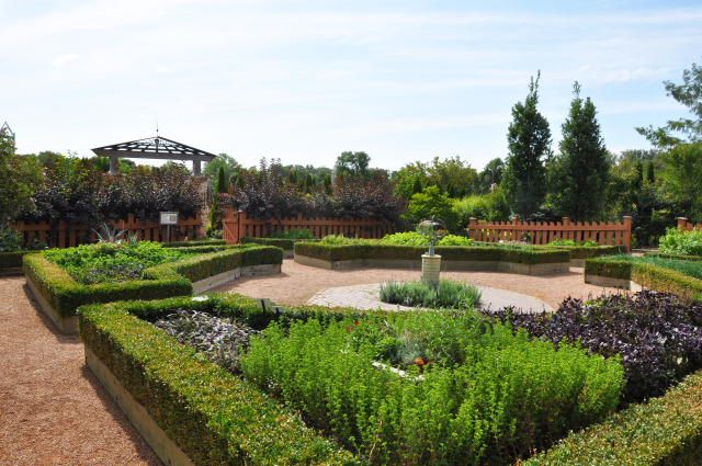 Herb Garden at Reiman Gardens in the summer