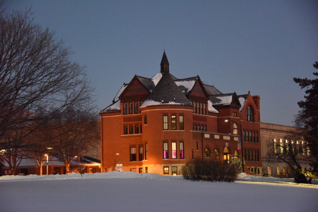 Morrill Hall on a Snowy Morning
