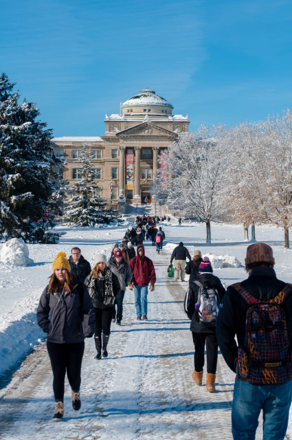 Central Campus After Snow