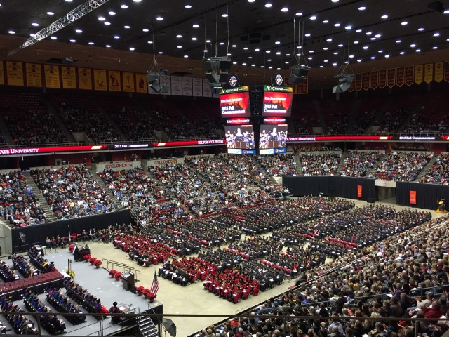 Fall 2015 commencement ceremony
